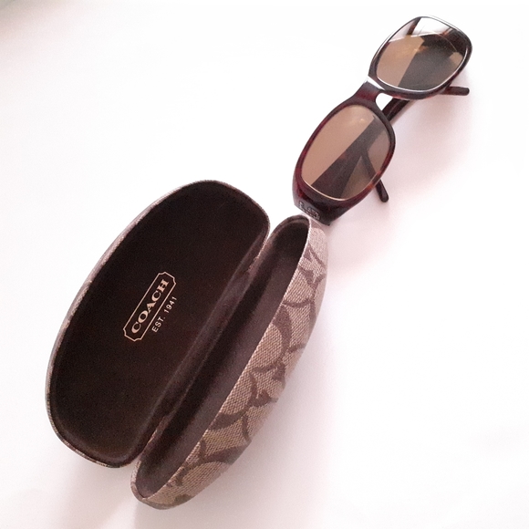 Dolce & Gabbana Tortoise Sunglasses with Signature Coach Case - Picture 11 of 11